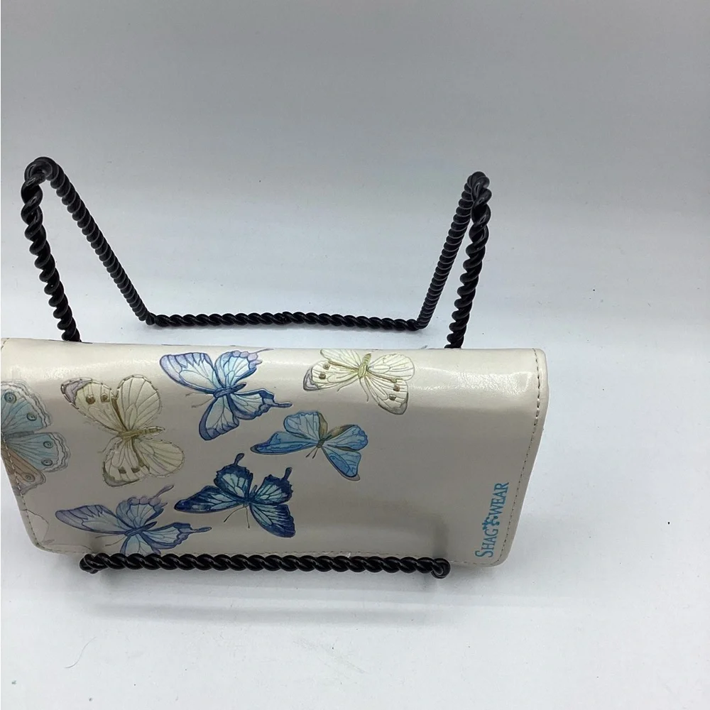 Shag Wear Butterflies Large Faux Leather Wallet